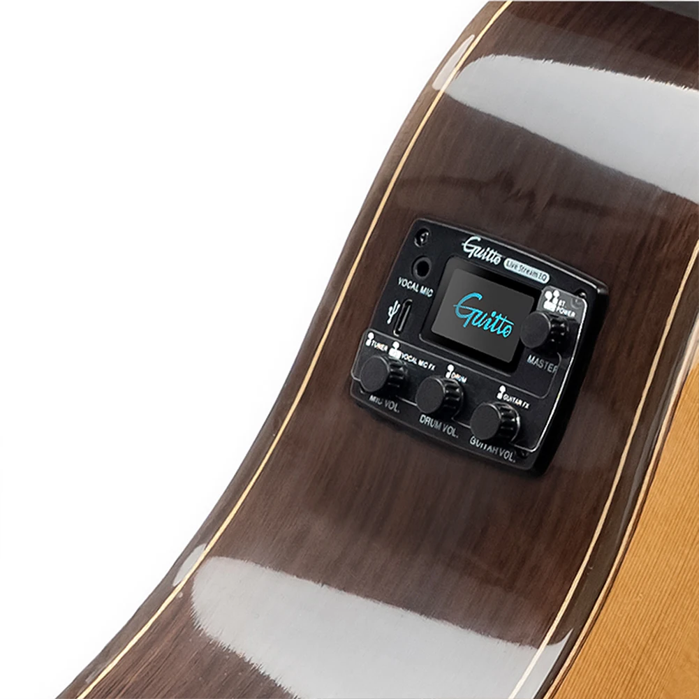 1 Conjunto de GGP-05 Sintonizador Digital de Captação de LCD Digital de Captação de Guitarra de Acessórios de Peças Com Microfone Para Guitarra Acústica1