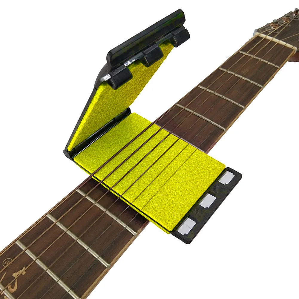 Durável G-String Cleaner Guitarra Limpador de Para Violino Verde, Amarelo, Vermelho 11 cm*6,5 cm*1cm Acessórios Aprox.32g Preto3
