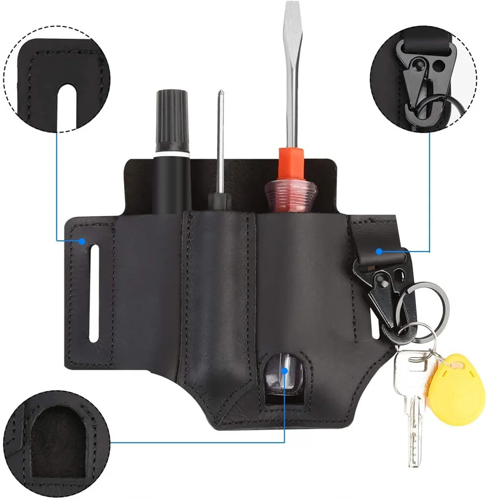 Homens ferramenta multi-usos Bainha EDC Bolso Organizador com porta Chaves para Cinto e Lanterna Bainha multi-ferramenta Bolsa para Camping3