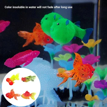 Brilham No Escuro Artificial Aquário De Peixes Dourados Ornamento Tanque De Peixes De Água-Viva Para Ornamento De Jardim Tanque De Peixes Decoração