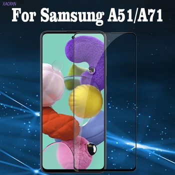 Completo tampa de vidro temperado de protetor de tela para Samsung Galaxy A51 A71 A72, película protetora para Samsung Galaxy A71 sm-a7160