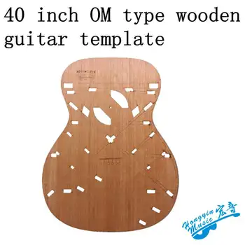 De 40 polegadas OM tipo guitar modelo de madeira do molde molde forma de buraco de som som feixe posição de código