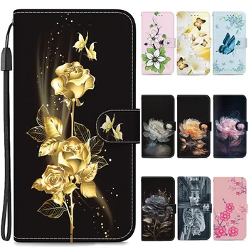 Flor Note8 Caso de Couro Carteira Flip Cover Para Xiaomi Redmi Nota 8 2021 8T Note8 Pro 8A Casos Padrão Ise Magnético Telefone Sacos