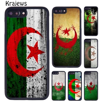 Krajews Argélia Bandeira de Telefone de Caso Para o iPhone SE2020 15 14 6 7 8 plus 11 12 mini Pro 13 X XR XS Max shell capa coque