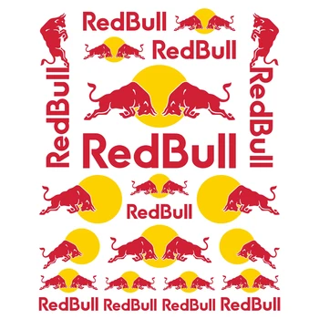 Moto Red Bull Adesivos Logotipo Capacete, Tanque De Decalque