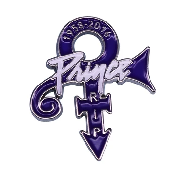 RIP Príncipe Pin Purple Rain Amor Símbolo do emblema de Música, de Recordações de Jóias