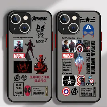 Super-Herói da Marvel Arte do Caso para o iPhone da Apple 11 Pro 7, 6S SE XR XS X Mini-12 14 15 Pro Max 13 8 11% a Mais Pro XS Max Soft Funda Tampa