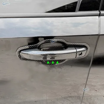 só LHD Acessórios do Carro ABS Textura de Carbono maçaneta da Porta Exterior da Tampa Adesivo de Guarnição Para Honda Accord 10 de Geração de 2018 2019