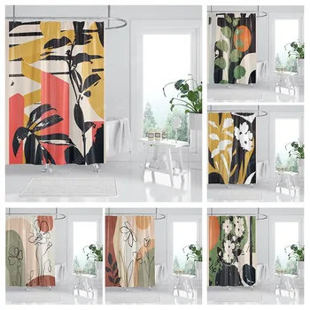 Tecido impermeável cortinas de chuveiro do Banheiro acessórios cortina a cortina do Banho chuveiro 180x200cm 240*200 moderno boho Nórdicos decoração
